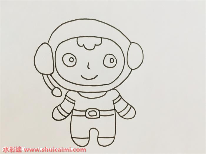 宇航员怎么画宇航员简笔画简单好看彩色