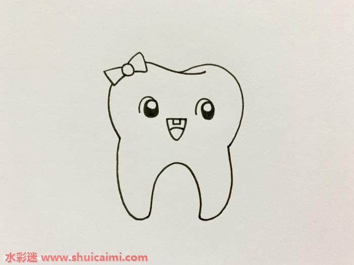 卡通牙齿怎么画卡通牙齿简笔画画法