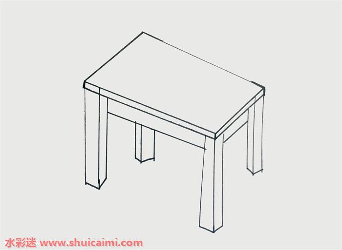 桌子怎么画桌子简笔画步骤