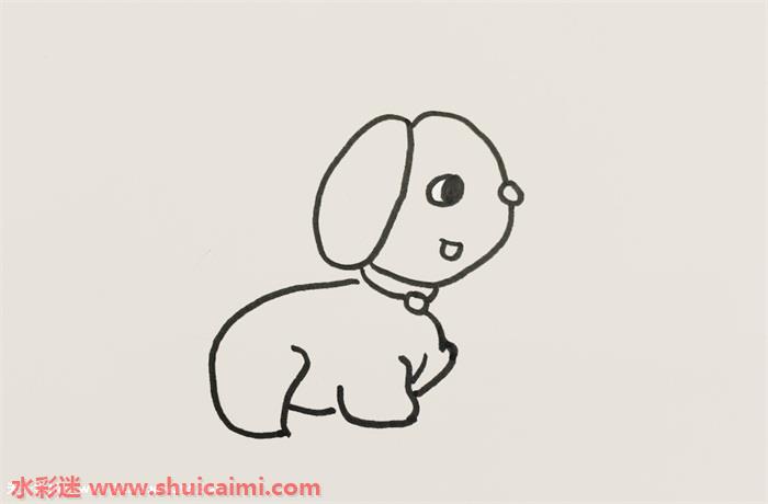 小狗怎么画小狗简笔画简单易画彩色