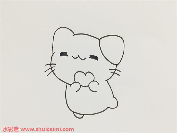 可爱小猫咪怎么画可爱小猫咪简笔画简单又漂亮彩色