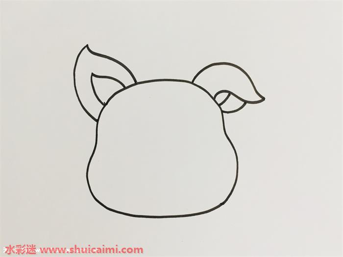 猪耳朵怎么画猪耳朵简笔画彩色