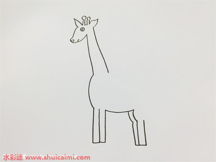 长颈鹿怎么画 长颈鹿简笔画彩色