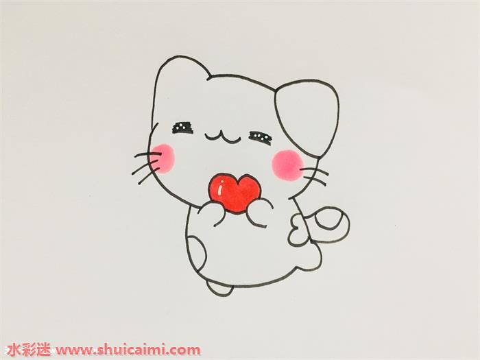 可爱小猫咪怎么画可爱小猫咪简笔画简单又漂亮彩色