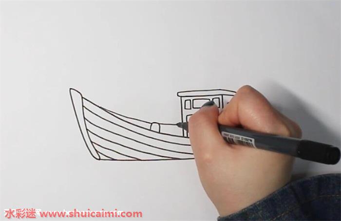 渔船怎么画渔船简笔画简单易画彩色