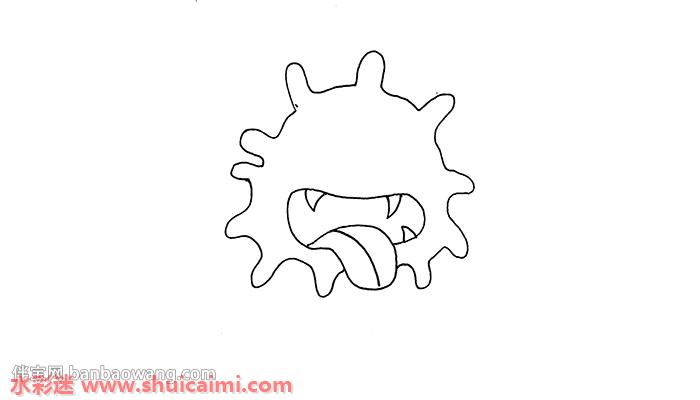 卡通病毒细菌简笔画怎么画?病毒细菌简笔画步骤分享