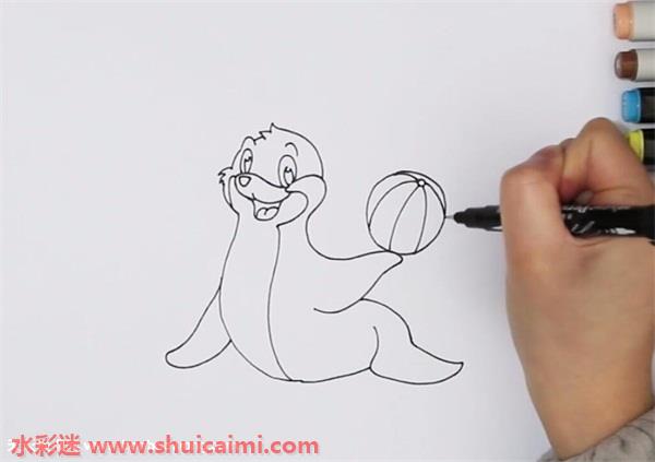 海狮怎么画海狮简笔画步骤