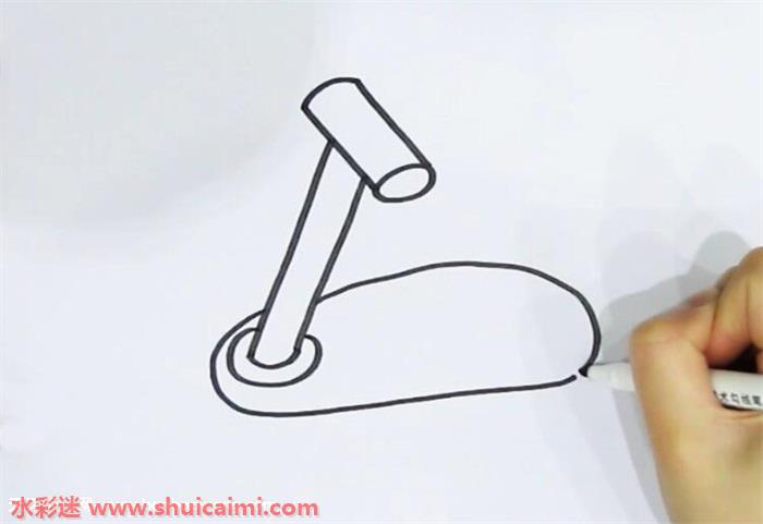 滑板车怎么画滑板车简笔画画法