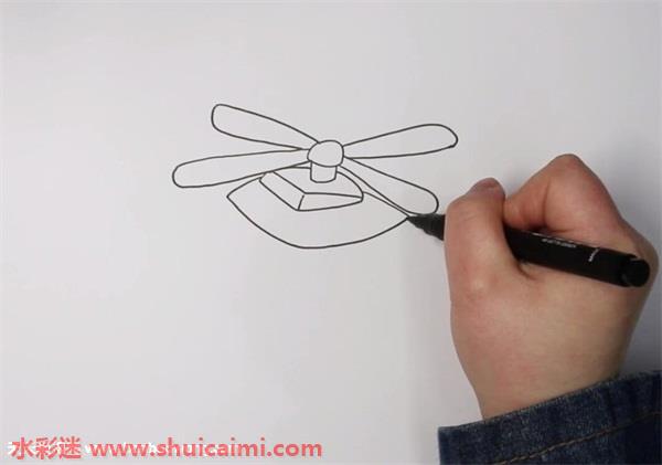 直升机怎么画直升机简笔画画法