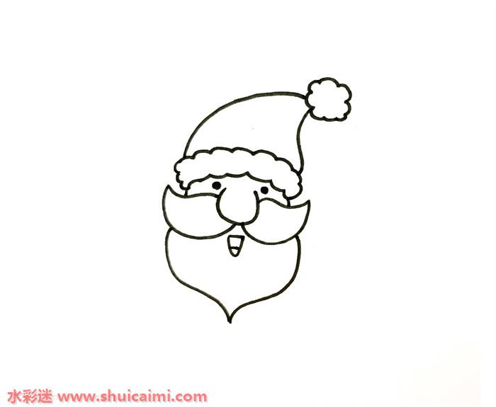 圣诞老人怎么画圣诞老人简笔画画法