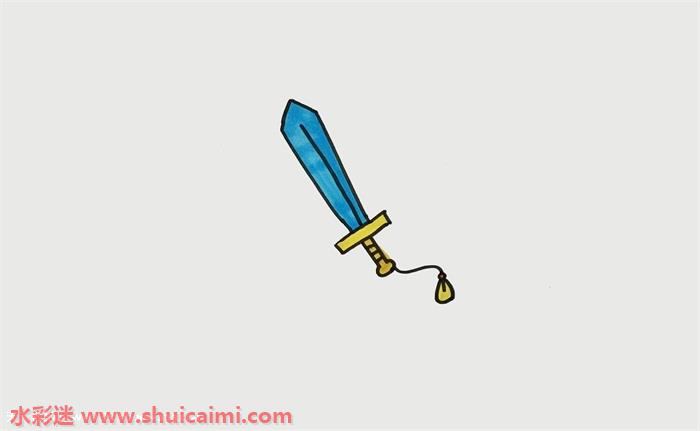 一柄剑怎么画图解剑简笔画教程