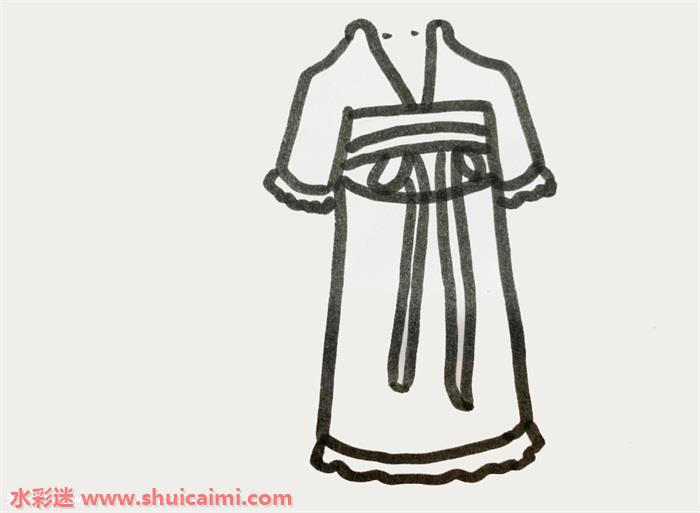 古代最美丽裙子怎么画 裙子简笔画步骤图