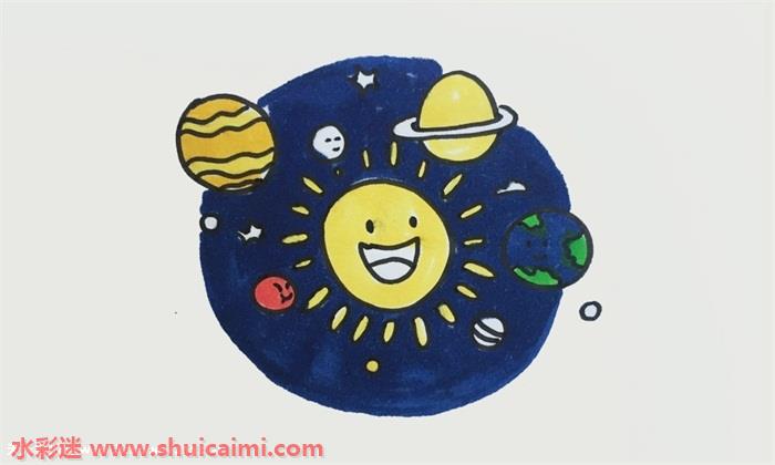 八大行星怎么画八大行星简笔画简单又漂亮彩色