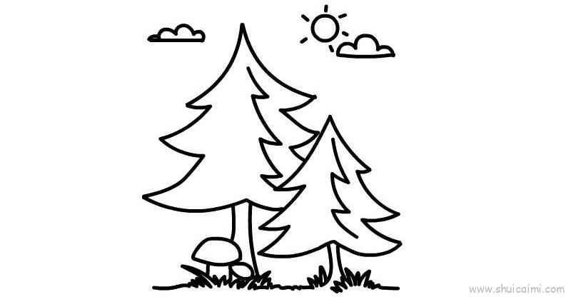 树儿童画怎么画树简笔画简单又好看