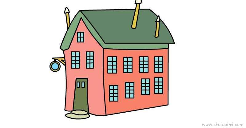 房子儿童画怎么画房子简笔画画法