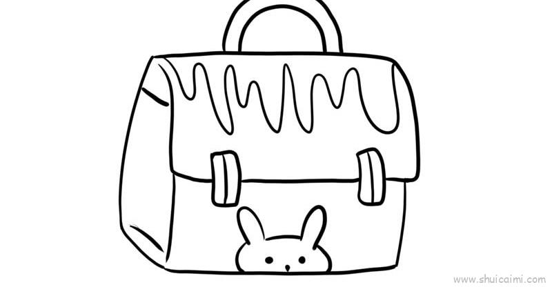手提包儿童画怎么画手提包简笔画步骤