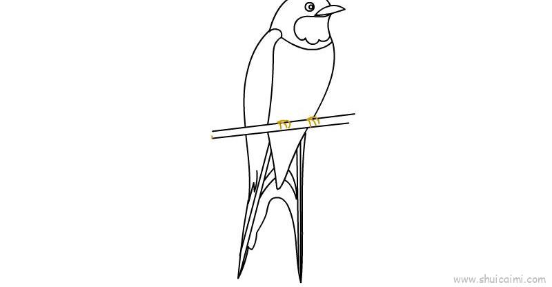鸟简笔画画法图解
