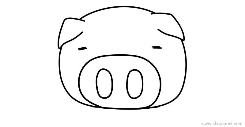 简笔画猪的画法