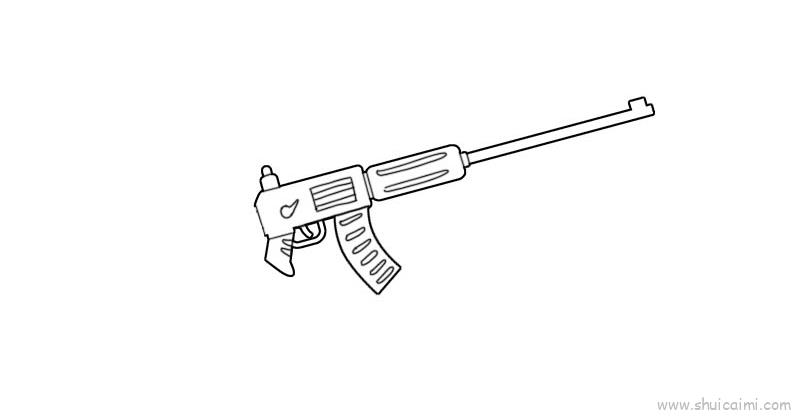枪儿童画怎么画枪简笔画简单又好看