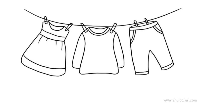 衣服儿童画怎么画衣服简笔画步骤
