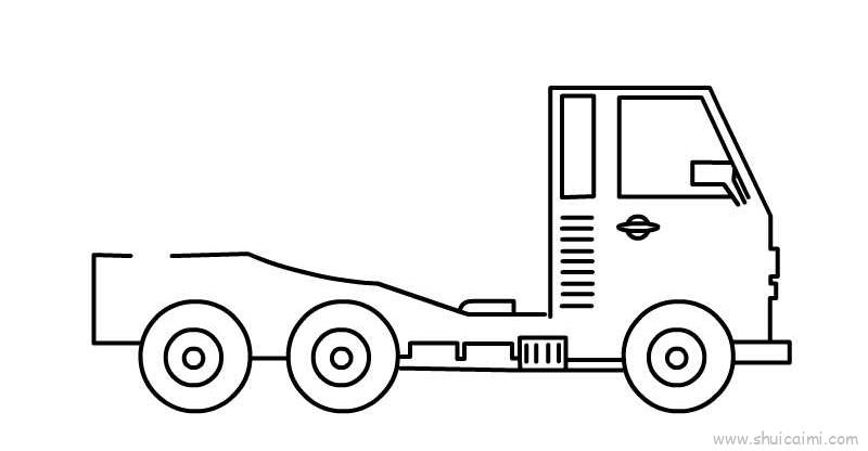 工程车儿童画怎么画工程车简笔画好看