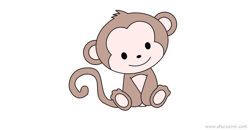 猴子儿童画怎么画猴子简笔画图片大全