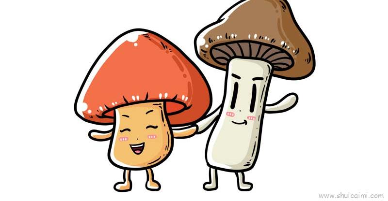 蘑菇儿童画怎么画蘑菇简笔画步骤