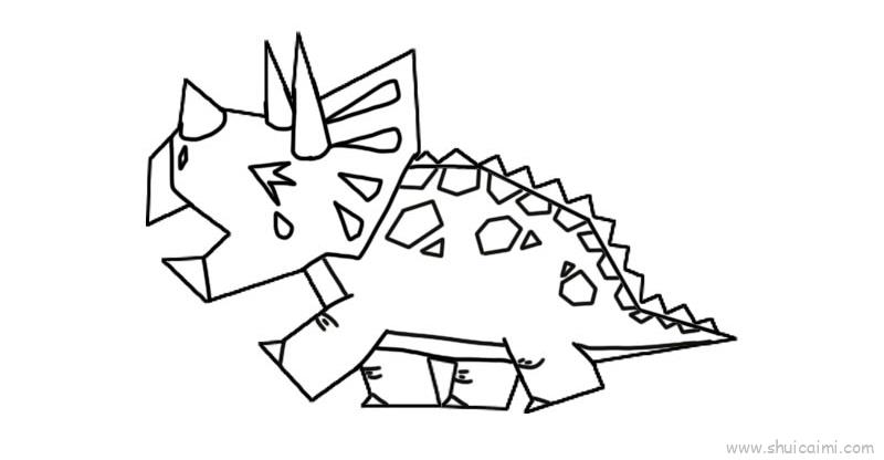 恐龙儿童画怎么画恐龙简笔画画法