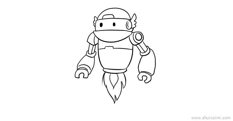 机器人儿童画怎么画机器人简笔画简单又好看