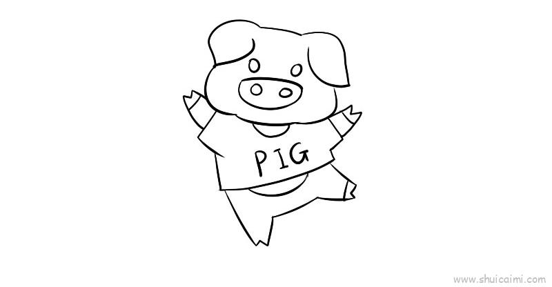 猪简笔画画法图解