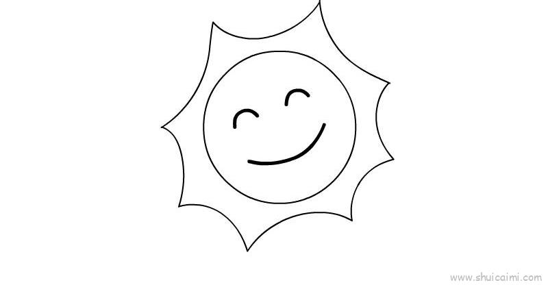 太阳儿童画怎么画太阳简笔画简单