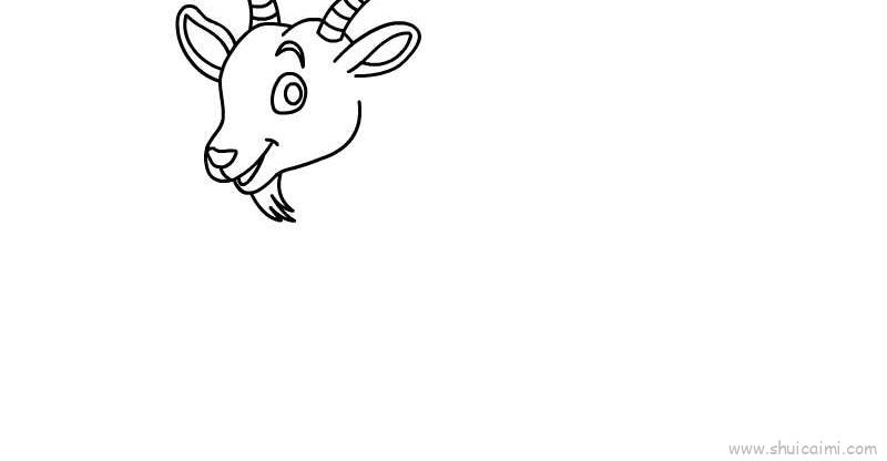 山羊儿童画怎么画山羊简笔画图片