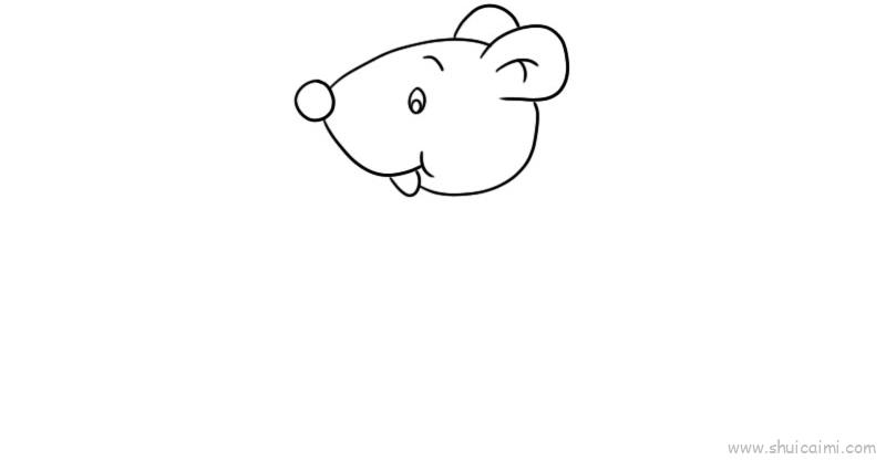老鼠儿童画怎么画老鼠简笔画顺序
