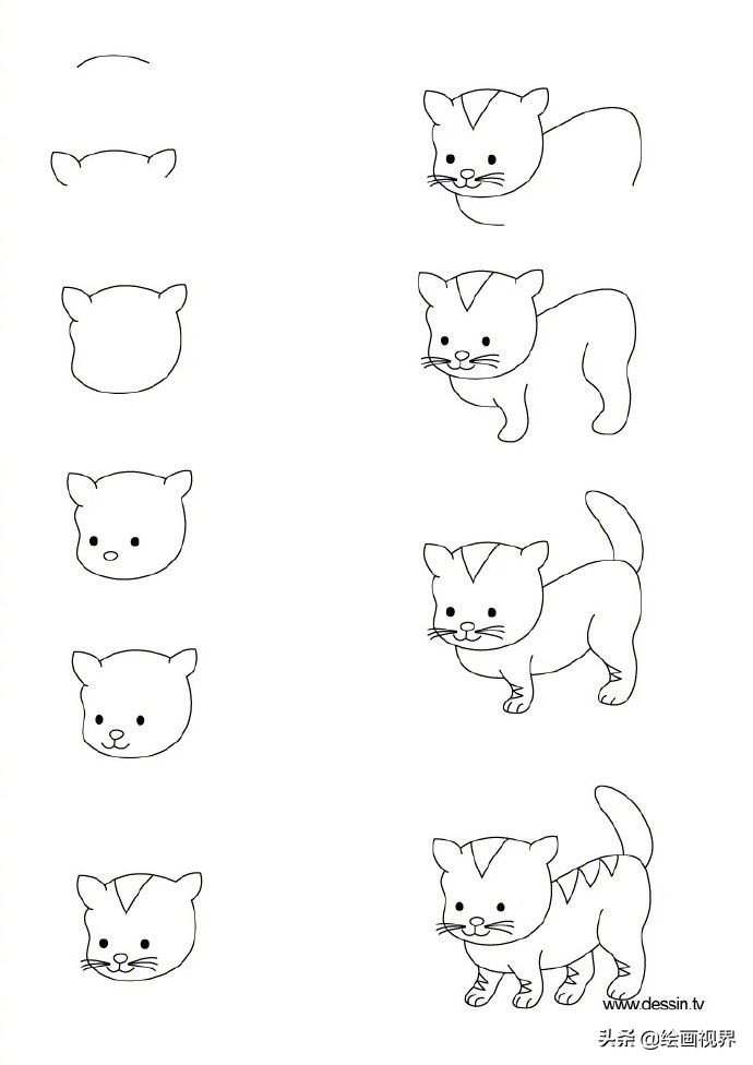 适合孩子学习的9种动物简笔画线稿