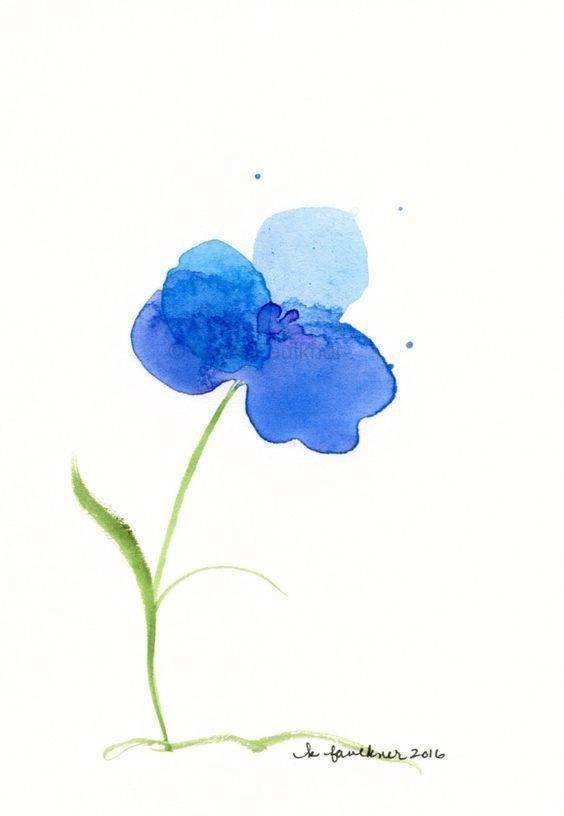 花朵水彩画简单花朵水彩画简单画法