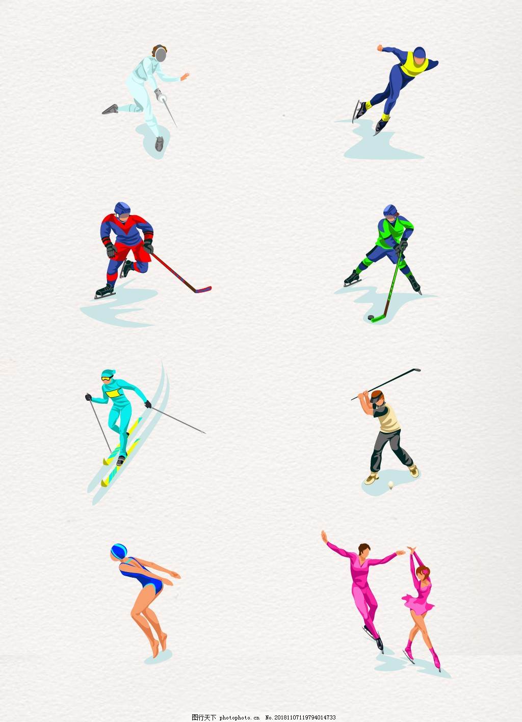 冬奥会运动员简笔画 2022冬奥会运动员简笔画