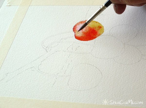 Joel Simon的水彩画樱桃绘画步骤教程