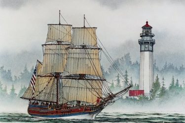 James Williamson航海帆船风景水彩画作品 - 爱画网