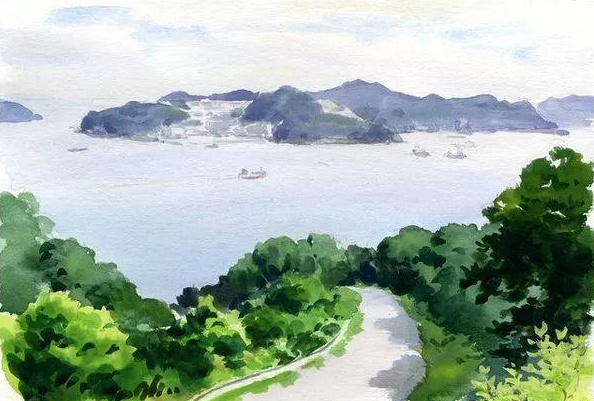 四位著名日本水彩画家作品欣赏 水彩迷
