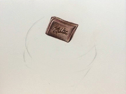 巧克力纸杯蛋糕彩铅手绘教程 - 爱画网
