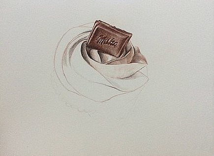 巧克力纸杯蛋糕彩铅手绘教程 - 爱画网