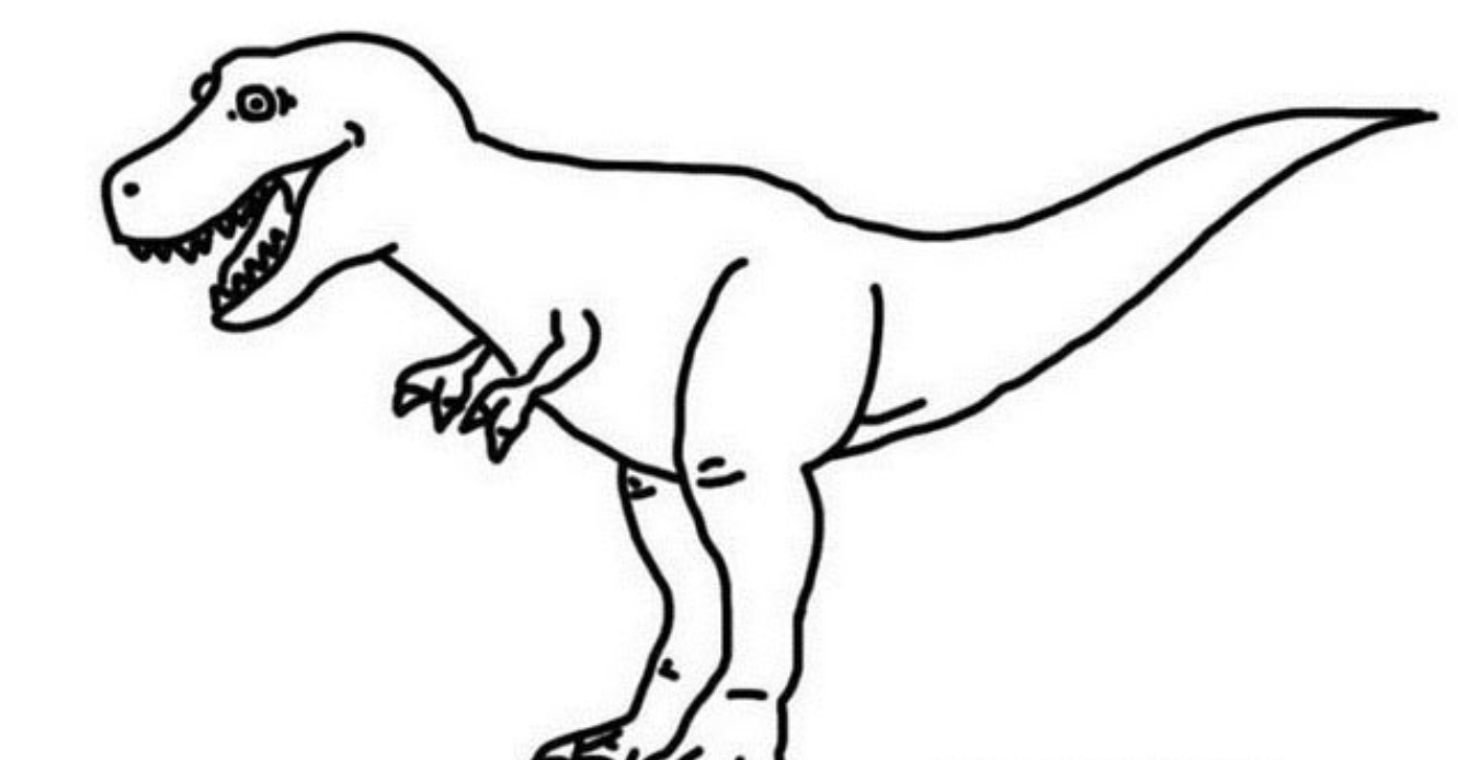 恐龙简易画笔图片