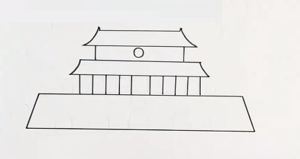 天安城门画法简单图片