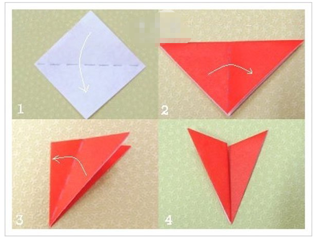 康乃馨折纸教程简单 康乃馨立体花的折法