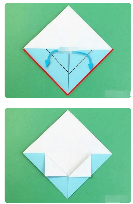 折纸一座山图片