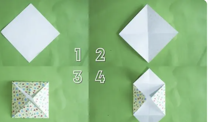 折纸手工风车信封怎么做(含图解步骤)