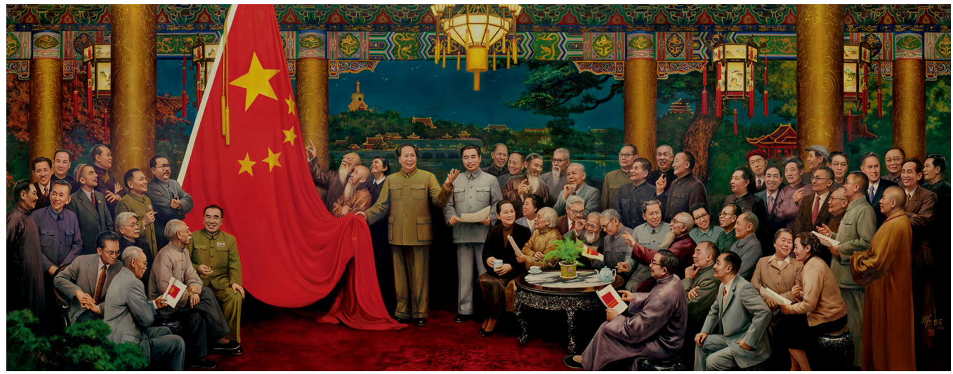 1949年新中国成立油画图片