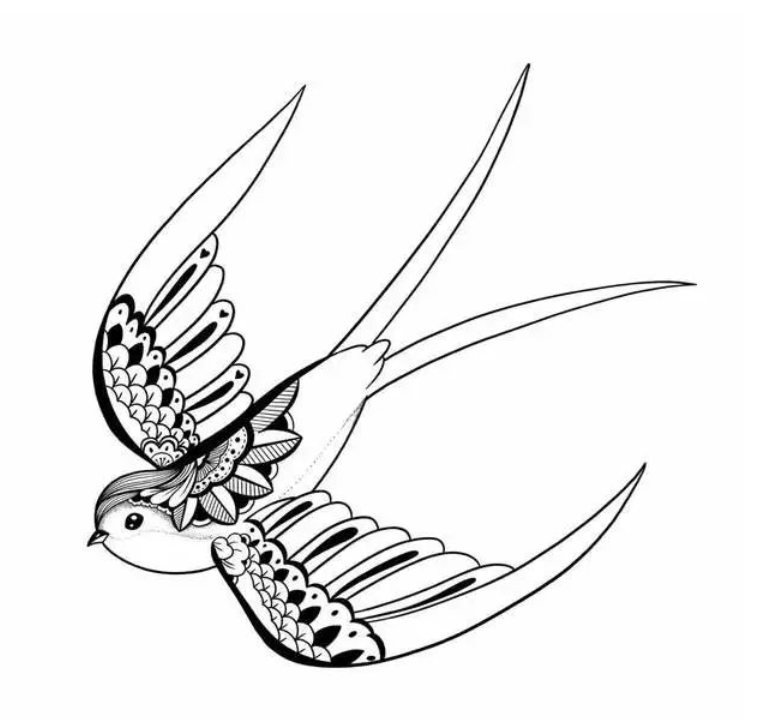 春天的燕子怎么画漂亮又简单 燕子画画图片简单画法