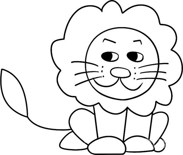 小狮子的画法图片