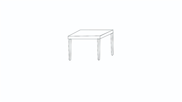 桌子的画法 立体图图片